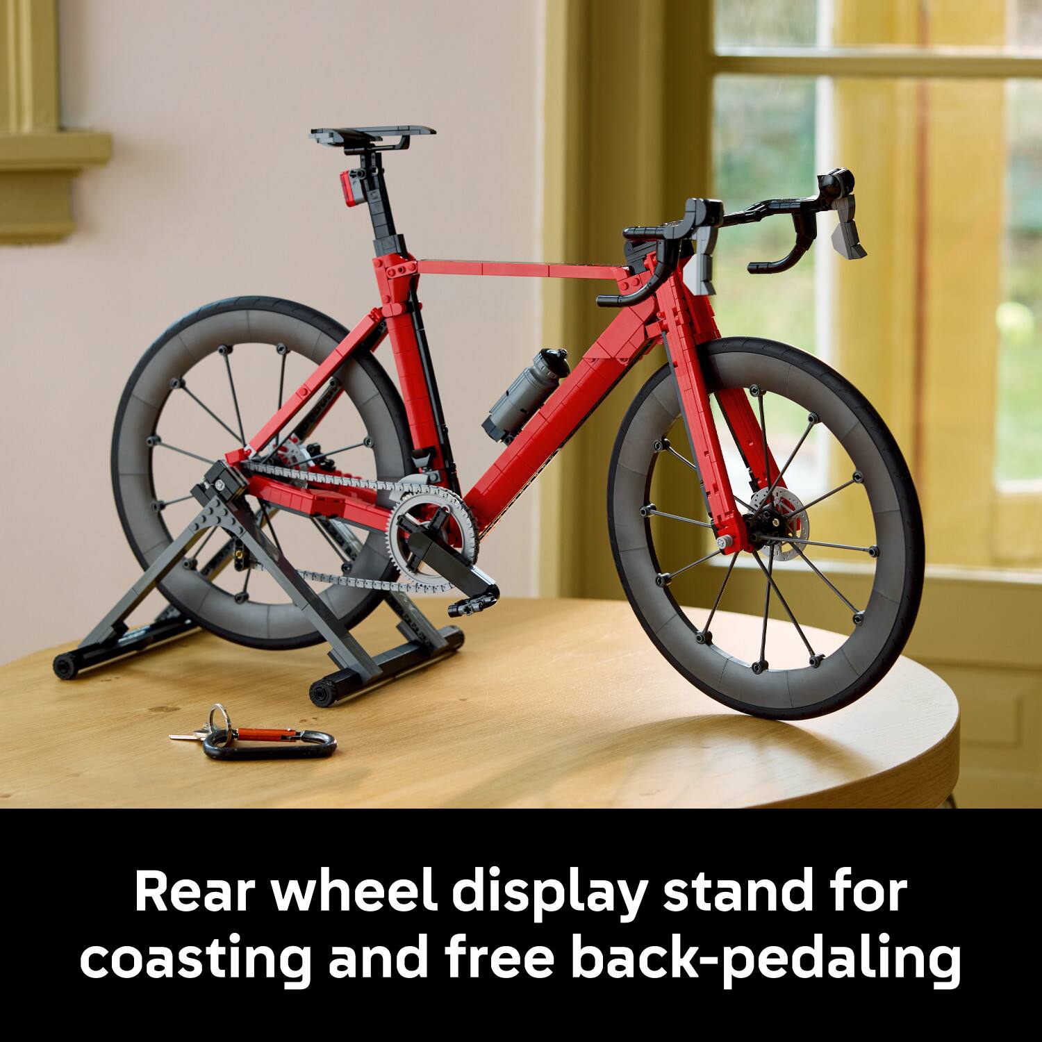 C 92 1 - Rear wheel display stand for coasting and free back-pedaling