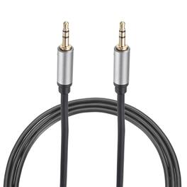 Unique Bargains - 2pcs 3.5mm Aux Cable, 3 Pole Nylon Braided Male to Male for Earphone Smart Phone Speaker - Silver