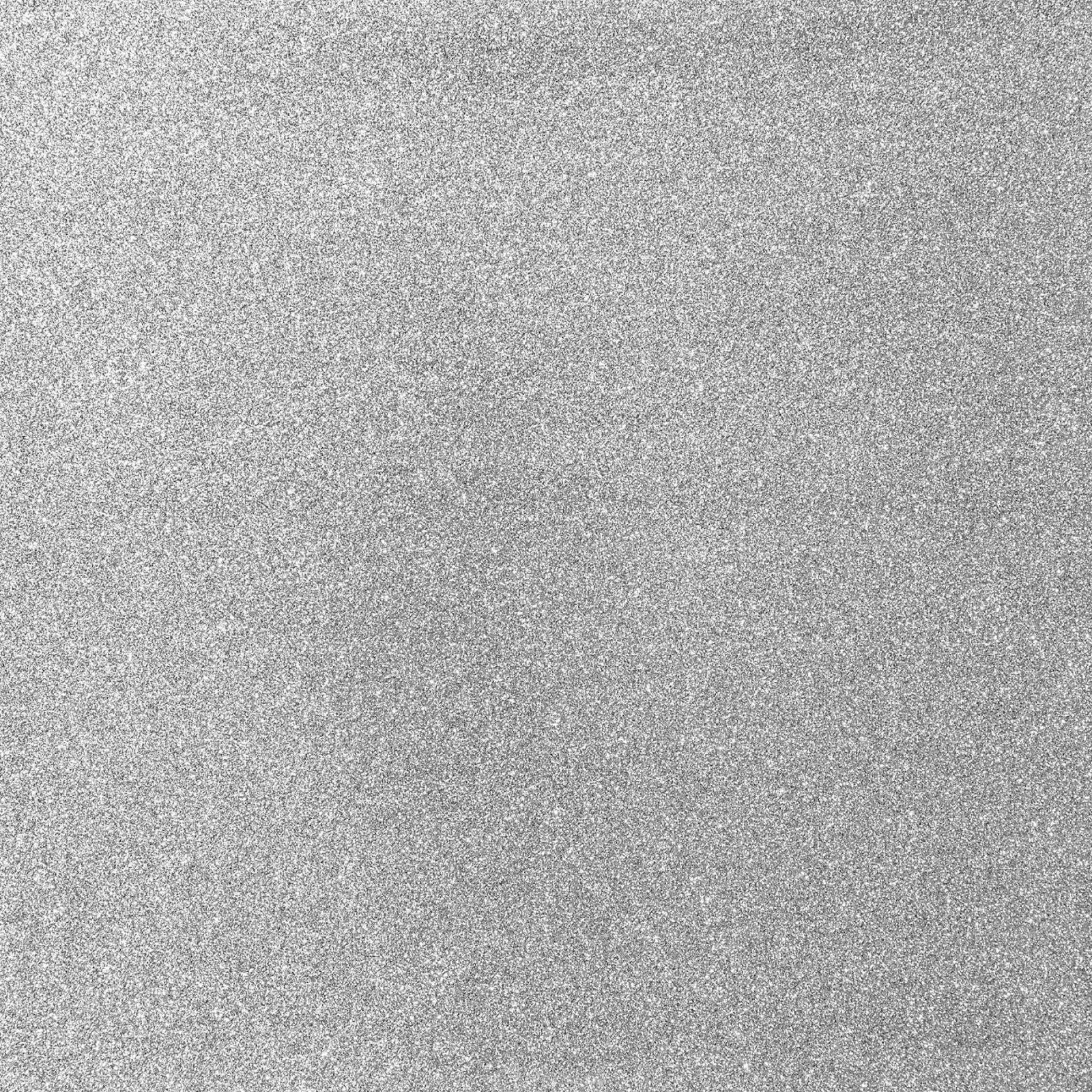 Alt View 6. Cricut - Glitter Value Iron-on Heat Transfer Vinyl - 10 in x 8 ft - Silver.