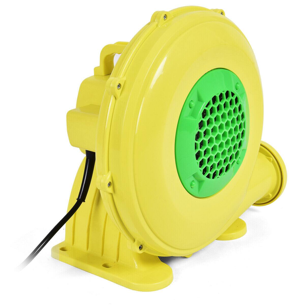 Alt View 7. Costway - Costway Air Blower Pump Fan 480 Watt 0.6HP For Inflatable Bounce House Bouncy Castle - Yellow.