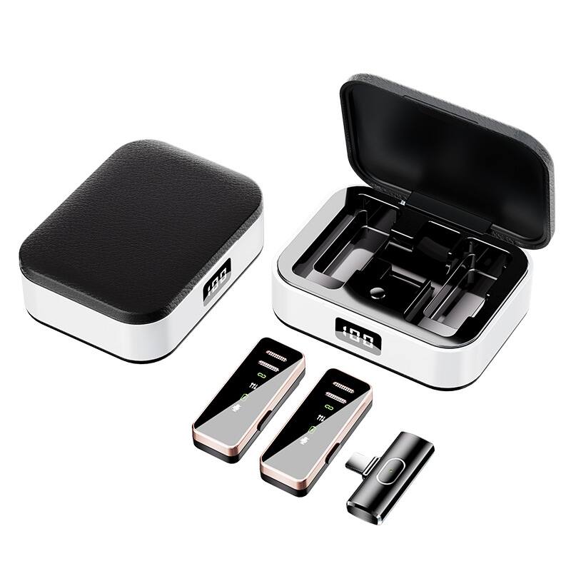 Front. Cluzine - Wireless Lavalier Microphone,Noise Canceling, CD Lossless Sound, for iPhone/Android.