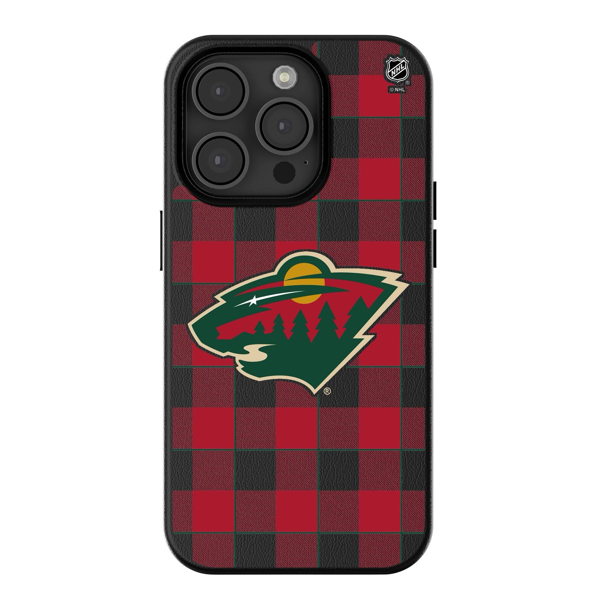 Keyscaper - NHL - Minnesota Wild Plaid iPhone Magnetic Bump Case - 16 Pro Max - Black price history on PriceWatchPro