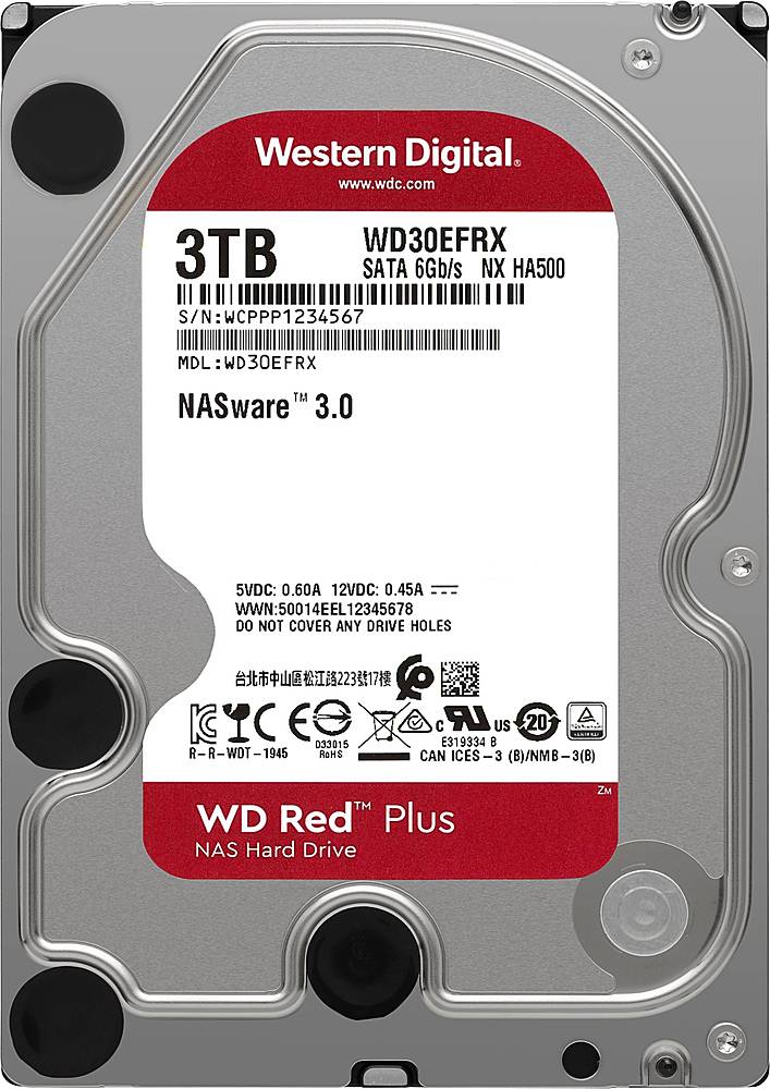 WD Red Plus 3TB Internal SATA NAS Hard Drive  - Best Buy