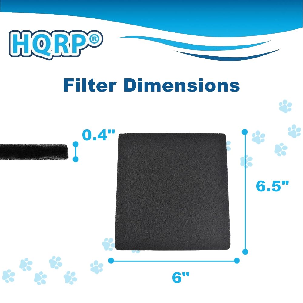 HQRP Filter Dimensions  
0.4" x 6" x 6.5"