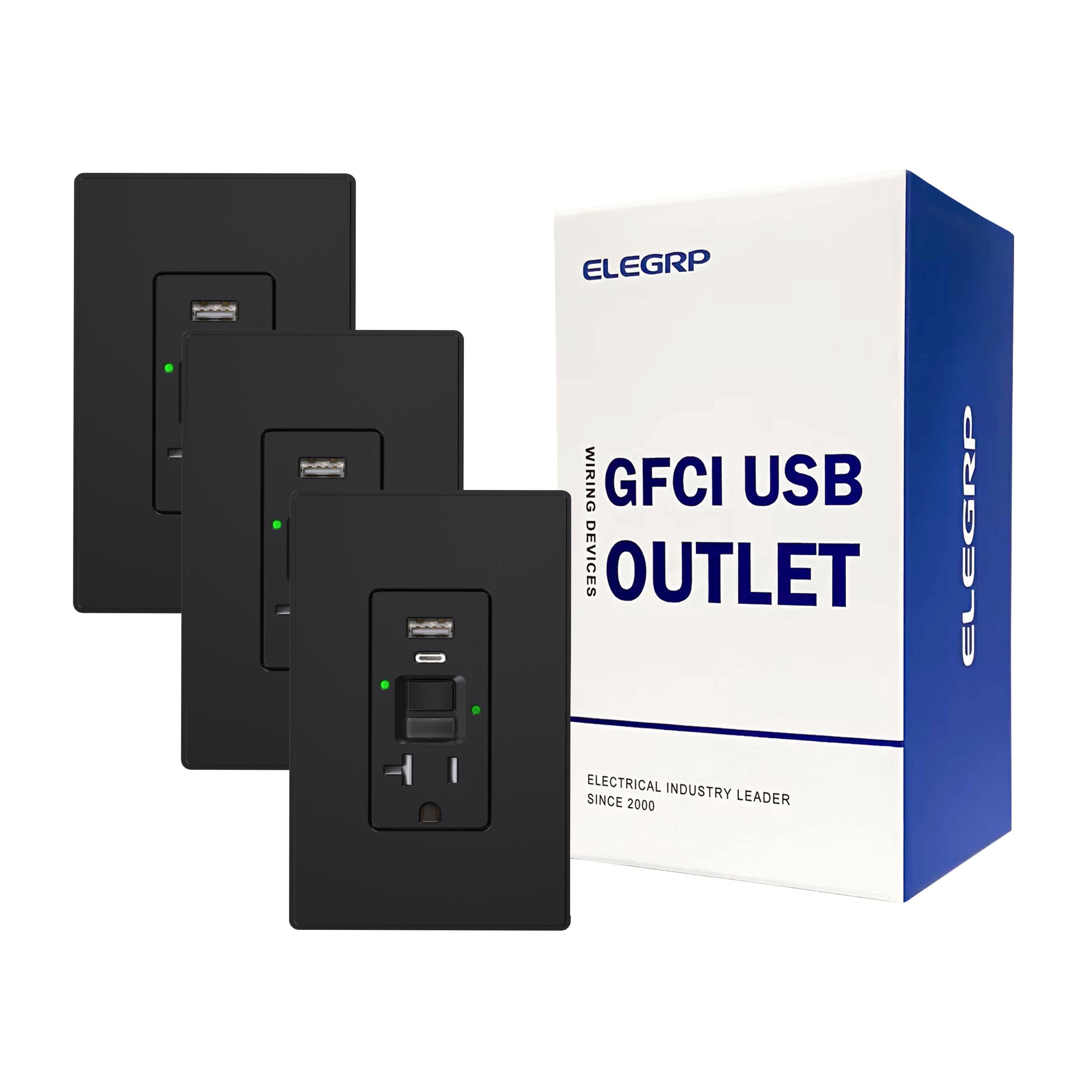 ELEGRP WIRING GFCI USB DEVICES OUTLET ELECTRICAL INDUSTRY SINCE 2000 LEADER