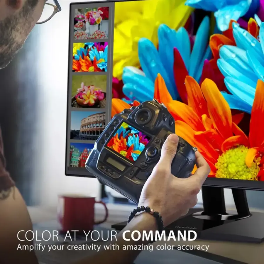 Alt View 16. ViewSonic - ColorPro 31.5" LCD 4K UHD Monitor with HDR (DisplayPort USB, HDMI) - Black.