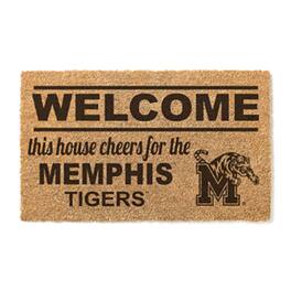 Jardine - Memphis Tigers 18" x 30" Welcome Doormat - Brown