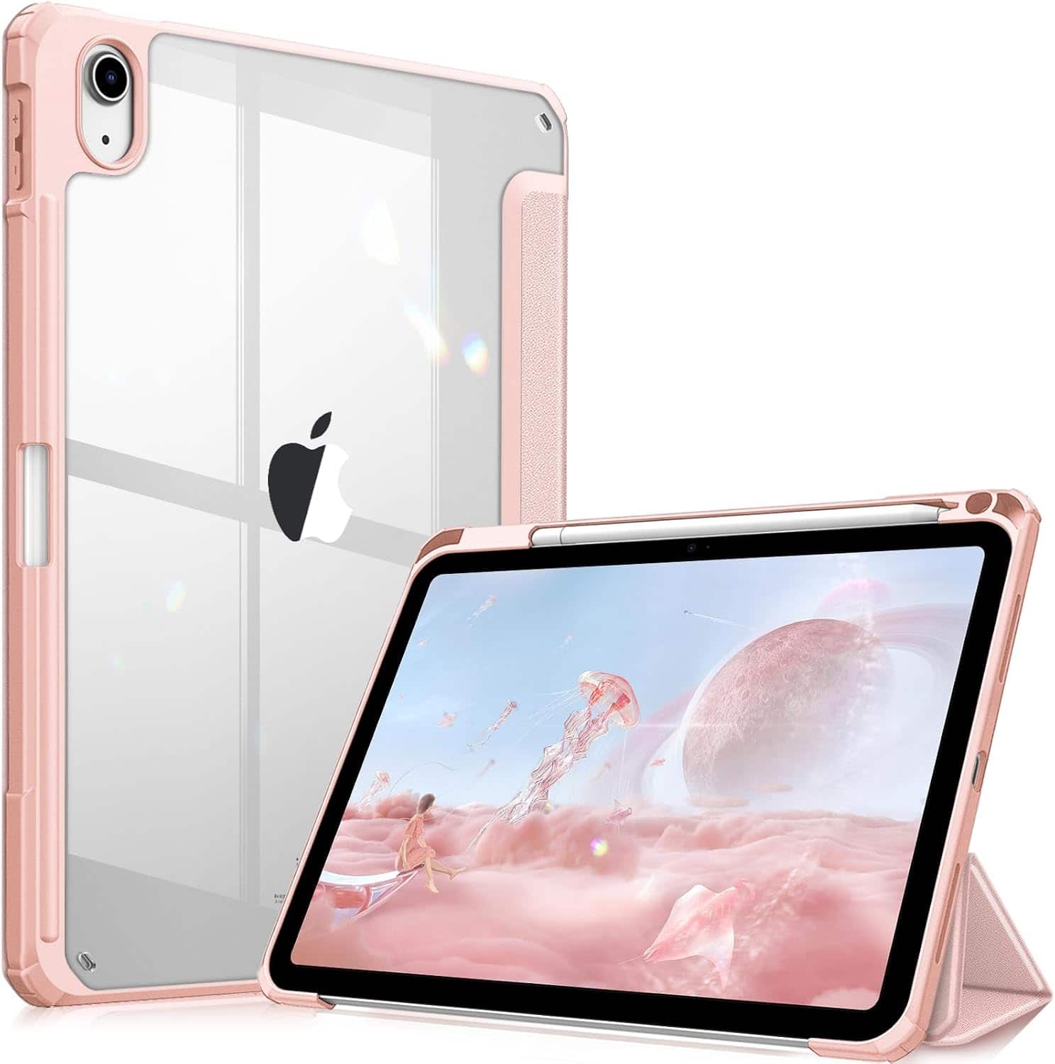 Fintie - Clear Case for iPad (A16) 11-inch 2025 and iPad 10th Gen 10.9 Inch 2022, Shockproof Cover with Transparent Back Shell - Rose Gold price history on PriceWatchPro
