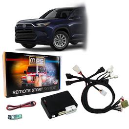 MPC - Remote Start Kit For Toyota Grand Highlander 2023 2024 | Plug & Play | 3X Lock - Black