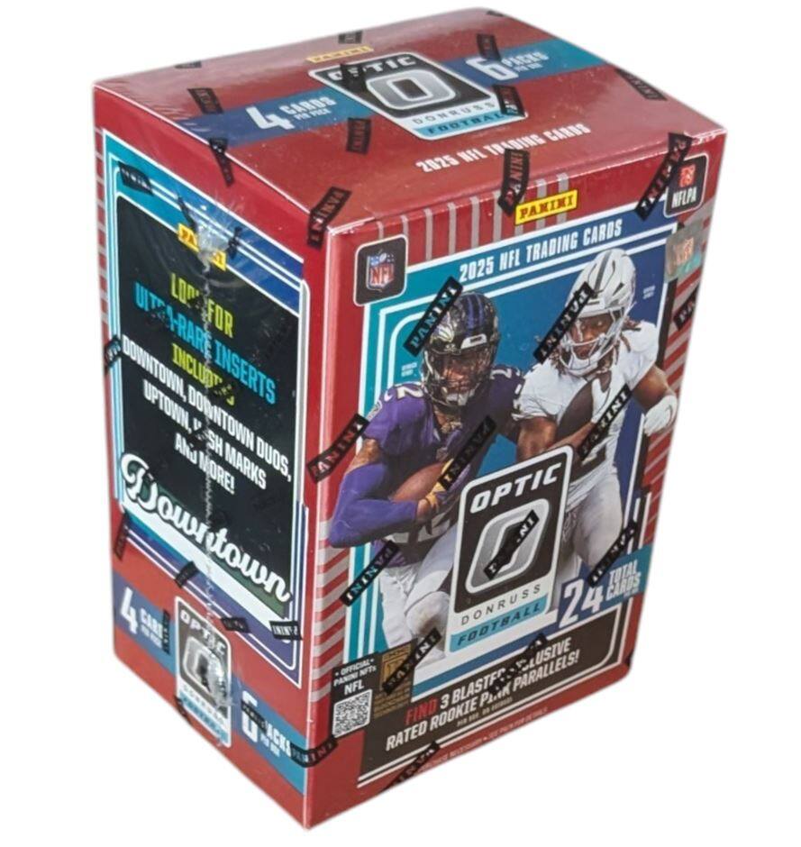 CfTIc 6 PCIS 4 CARDS P PRCA O DONRUSS CARDS NFL TRADING 2025 PAMIMI MELPA PANIN CARDS NFL TRADING NF 2025 LOP UITG-RARE FOR PANIN PANINY DOWNTOWN INCLUDT INSERTS UPTOWI DOWNTOWN P INI Ahid SH MORE! MARKS DUOS, OPTIC Towntown 4 town PANINI DONRUSS 24 CARDS CART D OPTIC NN IN CLUSIVE Pto NFL NT BLASTFC PARALLELS! 3 Pioh FIND ROOKIE U CKI RATED