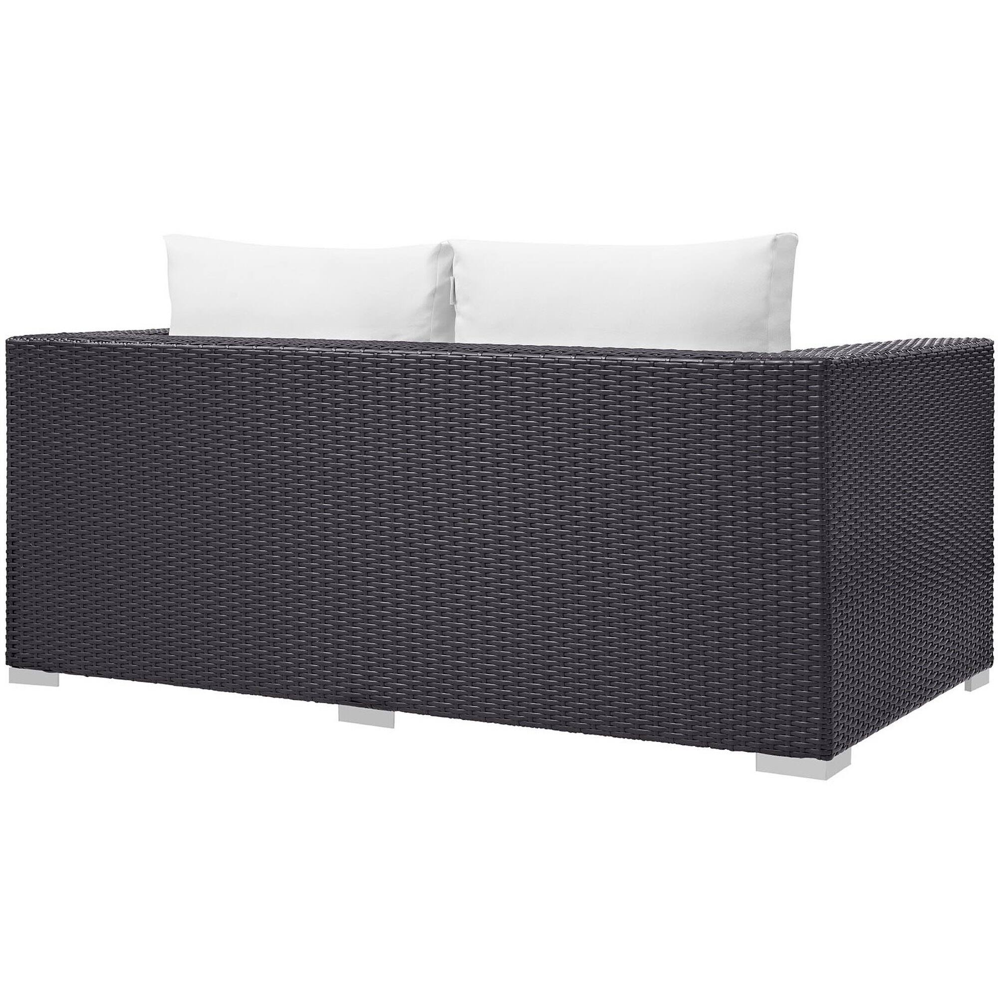 Back. Modway - Convene Outdoor Patio Loveseat by Modway - Espresso White.
