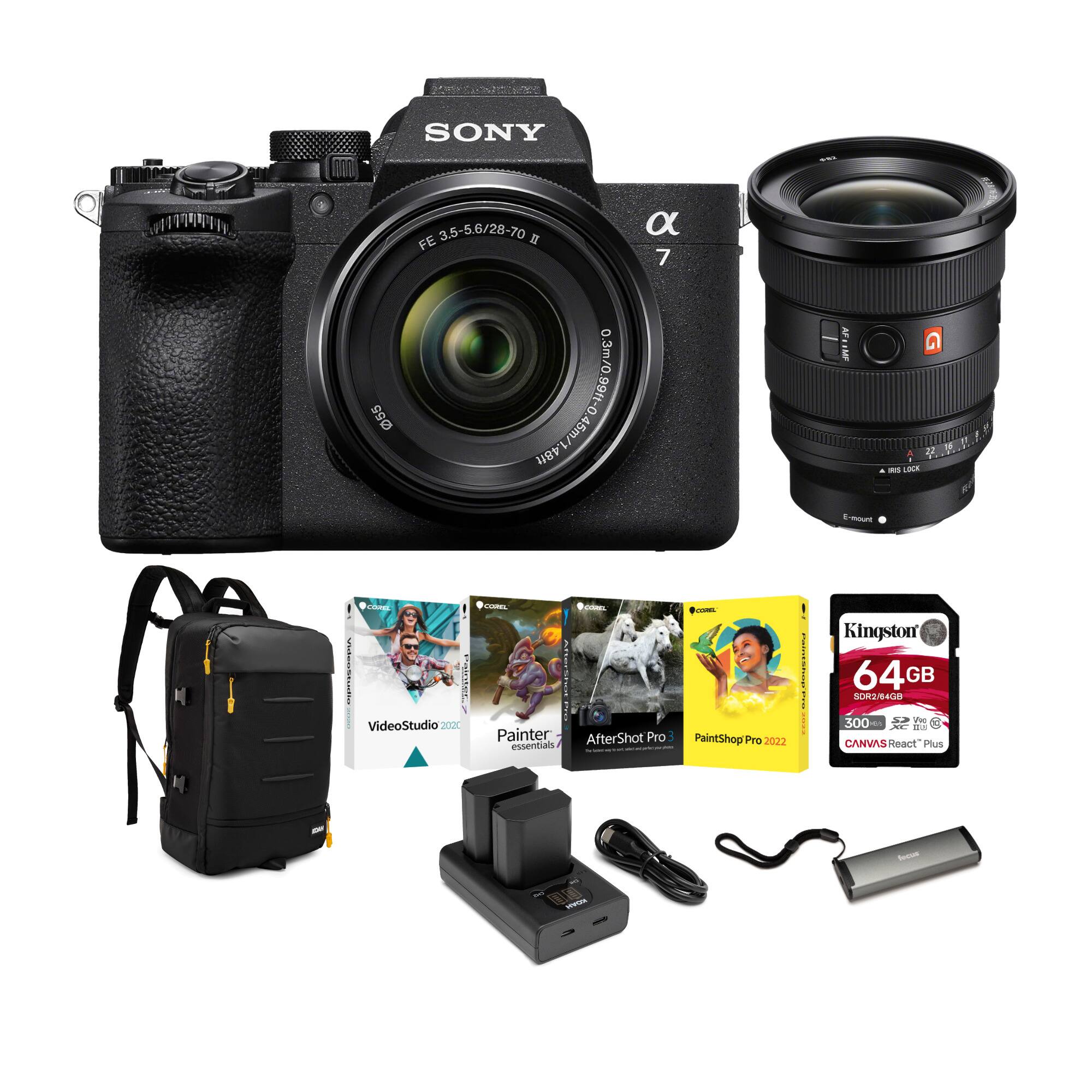 SONY α7 II 3.5-5.6/28-70 FE  
7 BL/USPO-O60/NCo 45m/148f 5 E G 2 - L 1  
VideoStudio 2022 - Painter AfterShot Pro 5 essentials - PaintShop Pro 2022  
Kingston 64GB SDHC 300 CANVAS React Plus