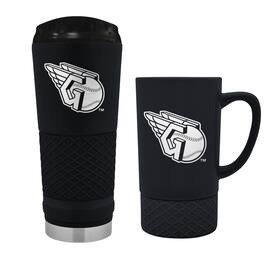 Great American Products - Cleveland Guardians 24oz. Stealth Draft Tumbler and 15oz. Stealth Jump Mug Set - Multicolor