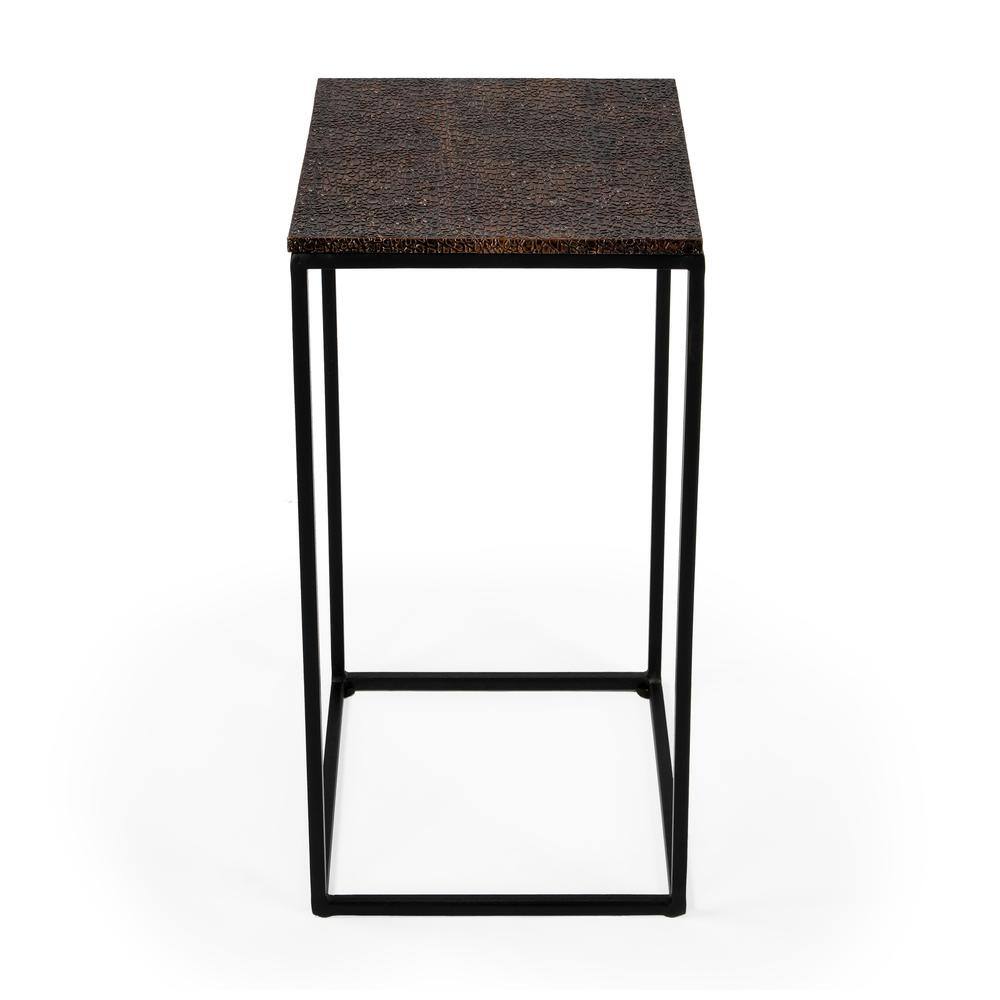 Back. Butler Specialty - Lacrossa Top Side Table - Bronze.