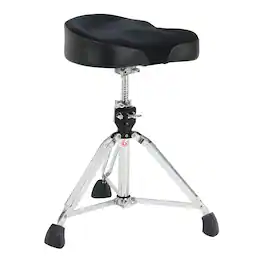 Gibraltar Hardware - Neo Saddle Drum Throne, 16.5” Memory Foam Seat with Neoprene Top, Spin-Lock Height Adjustment
