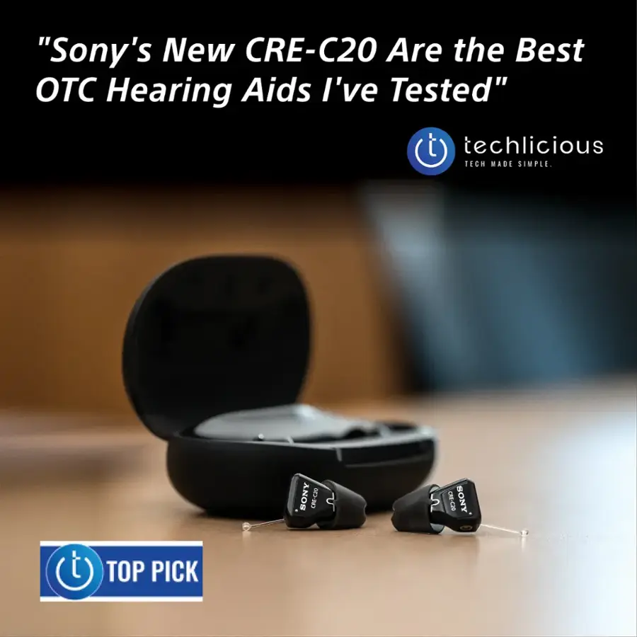 "Sony's New CRE-C20 Are the Best Hearing Aids I've Tested" by techlicious TECH MADE SIMPLE. Sony CRE-C20 are the best hearing aids I've tested.