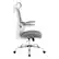 Left. OSP Home Furnishings - Mesh Back Manager’s Chair with Flip Arms and 2-Way Adjustable Headrest - Grey/White.