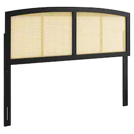 Halcyon Cane King Headboard by Modway - Black