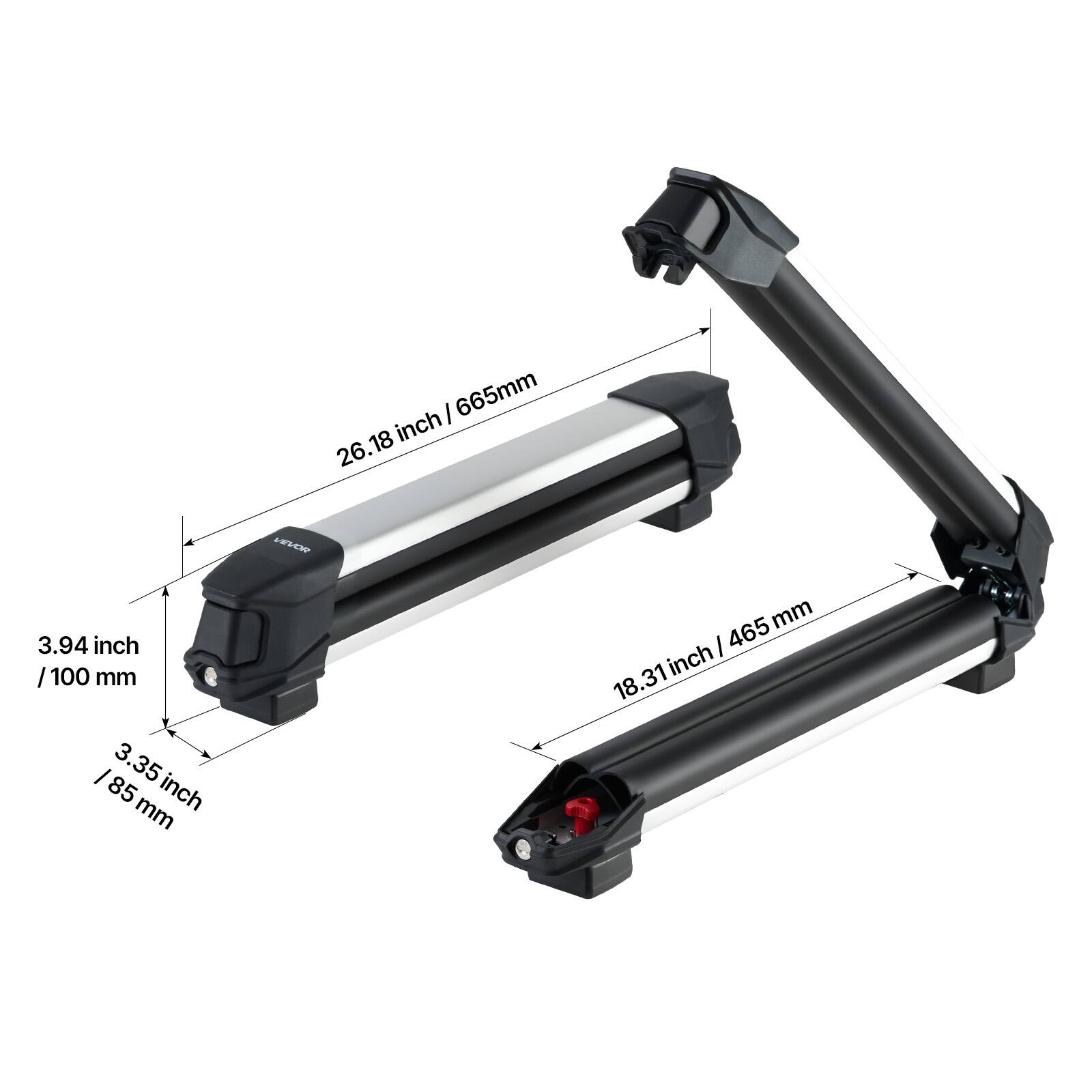 I 665mm inch 26.18 LEUEW 3.94 inch / 100 mm I 3.35 85 inch mm 465mm I inch 18.31

Corrected:
- 665mm / 26.18 inch
- 3.94 inch / 100 mm
- 3.35 inch / 85 mm
- 465mm / 18.31 inch