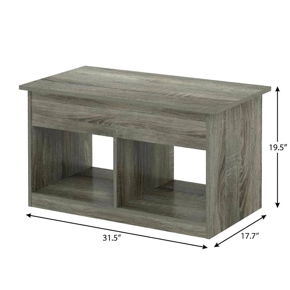 FurniFact - French Oak Gray Lift Top Coffee Table - French Oak Grey price history on PriceWatchPro