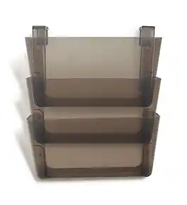 TRU RED - TRU RED™ 3-Pocket Plastic Letter Wall File, (TR55346) - Smoke