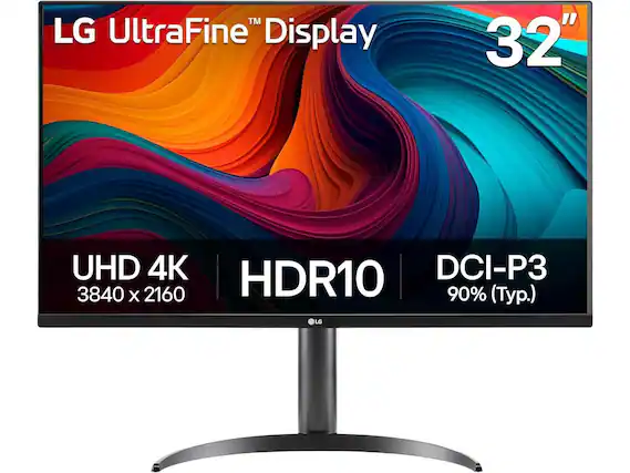 LG UltraFine™ Display
32"
UHD 4K
3840 x 2160
HDR10
DCI-P3 90% (Typ.)