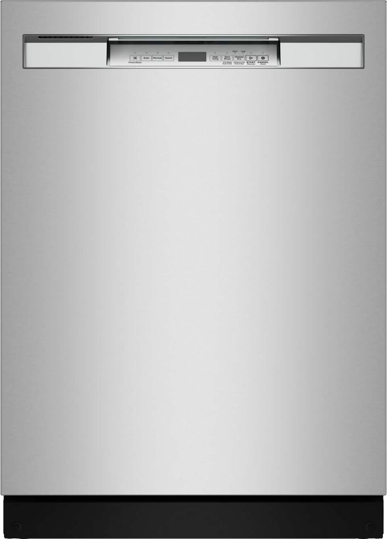 Front. Maytag - 24" Front Control Built-In Stainless Steel Tub Dishwasher with PowerBlast Cycle and 50 dBA - Fingerprint Resistant Stainless Steel.