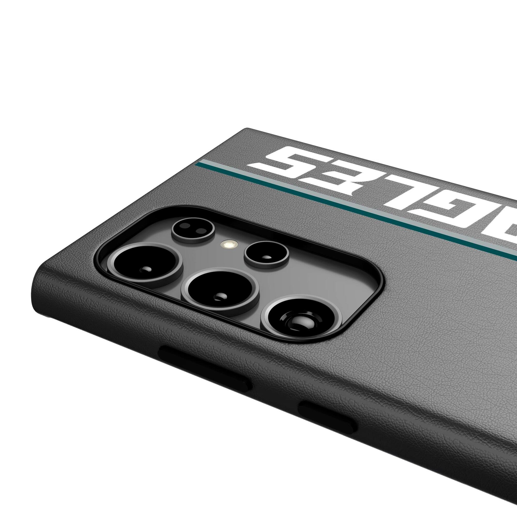 Alt View 2. Keyscaper - Philadelphia Eagles Galaxy Magnetic Bump Case - S26 Plus - Black.