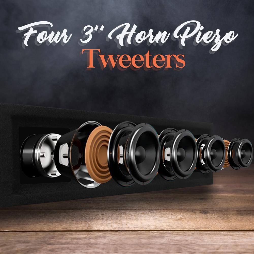 Four 3" Horn Piezo Tweeters