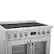 Alt View 8. Forno Appliances - 36 in. Wide 5 Elements Torino 5.36 Cu.Ft. Freestanding Induction Range w/ French Door Design and Air Sous Vide Tech - Silver.