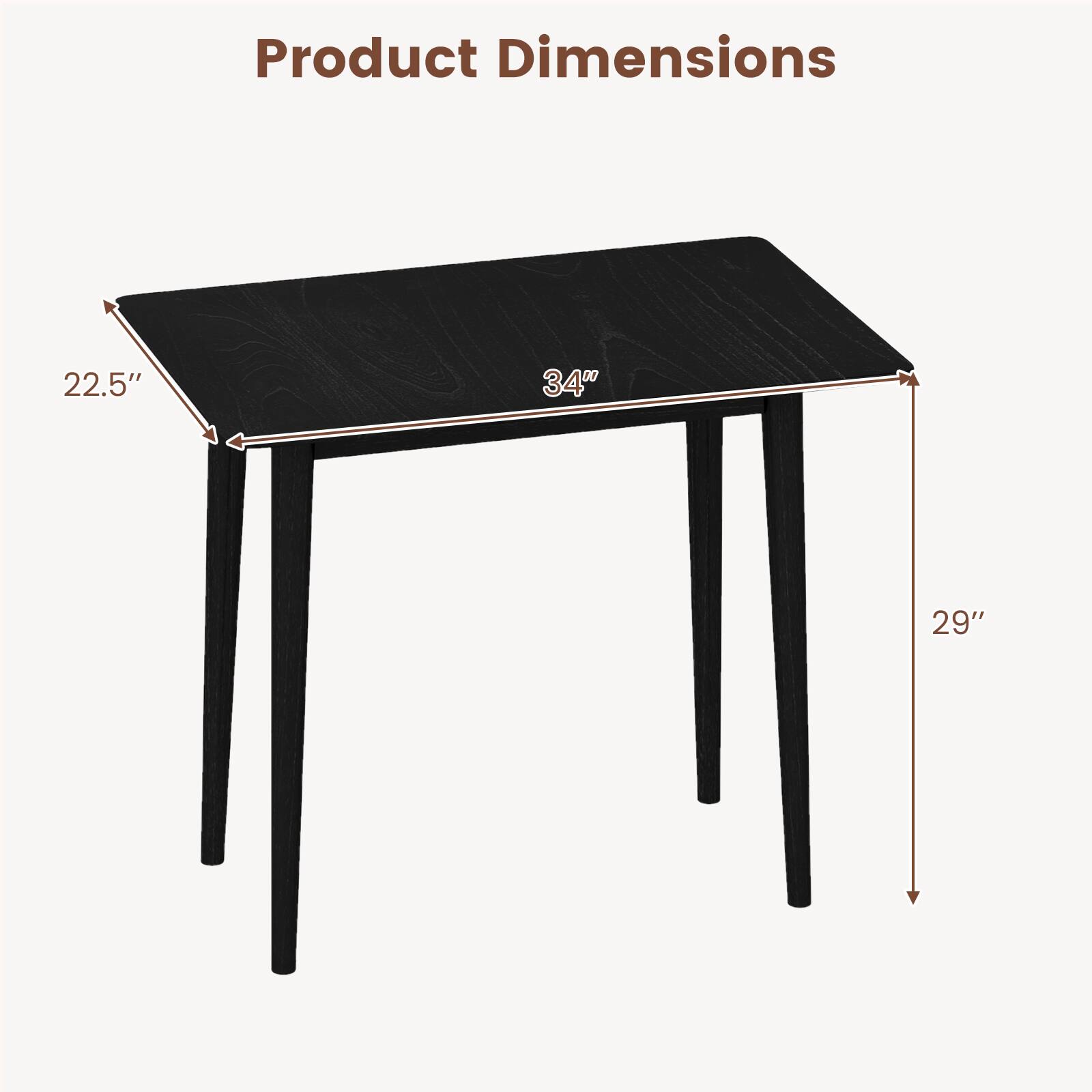 Product Dimensions: 22.5" x 34" x 29"