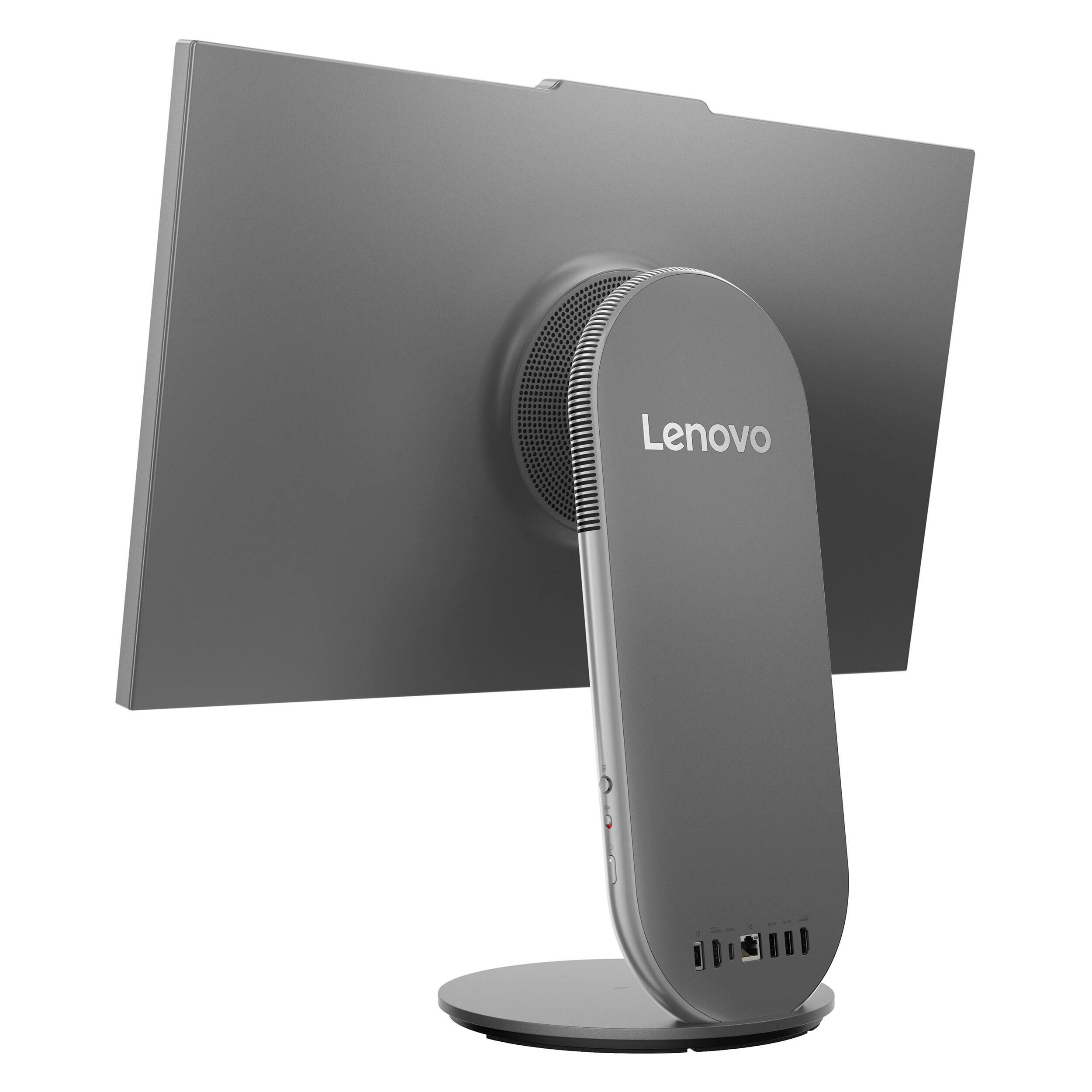 Alt View 4. Lenovo - Lenovo Yoga 27" QHD All-In-One Desktop - Intel Ultra 7 255H - 16GB Memory - 1TB SSD + 1TB Dock - Win 11 Pro - Luna Grey - Luna Grey.