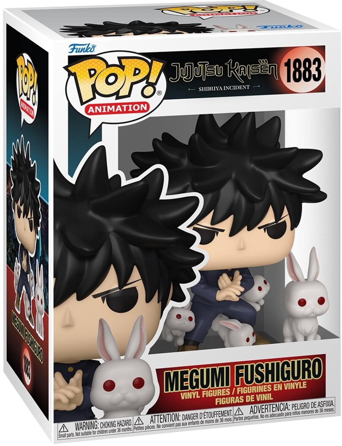COPY rL Tole  Funko POP! JUJUTSU KAISEN 1883 SHIBUYA INCIDENT  ANIMATION MM FOSTSEOD  MEGUMI FUSHIGURO FIGURINES EN VINYLE FIGURES / VINYL DE VINIL FIGURAS DE ASFIXIA. ADVERTENCIA: PELIGRO DE ETOUFFEMENT. DANGER D'ÉTOUFFEMENT. ATTENTION: CHOKING HAZARD. WARNING: CHOKING HAZARD. Parties pequeas. No es adecuado para niños menores de 36 meses. Petites pieces. Small parts. Not suitable for children under 36 months.