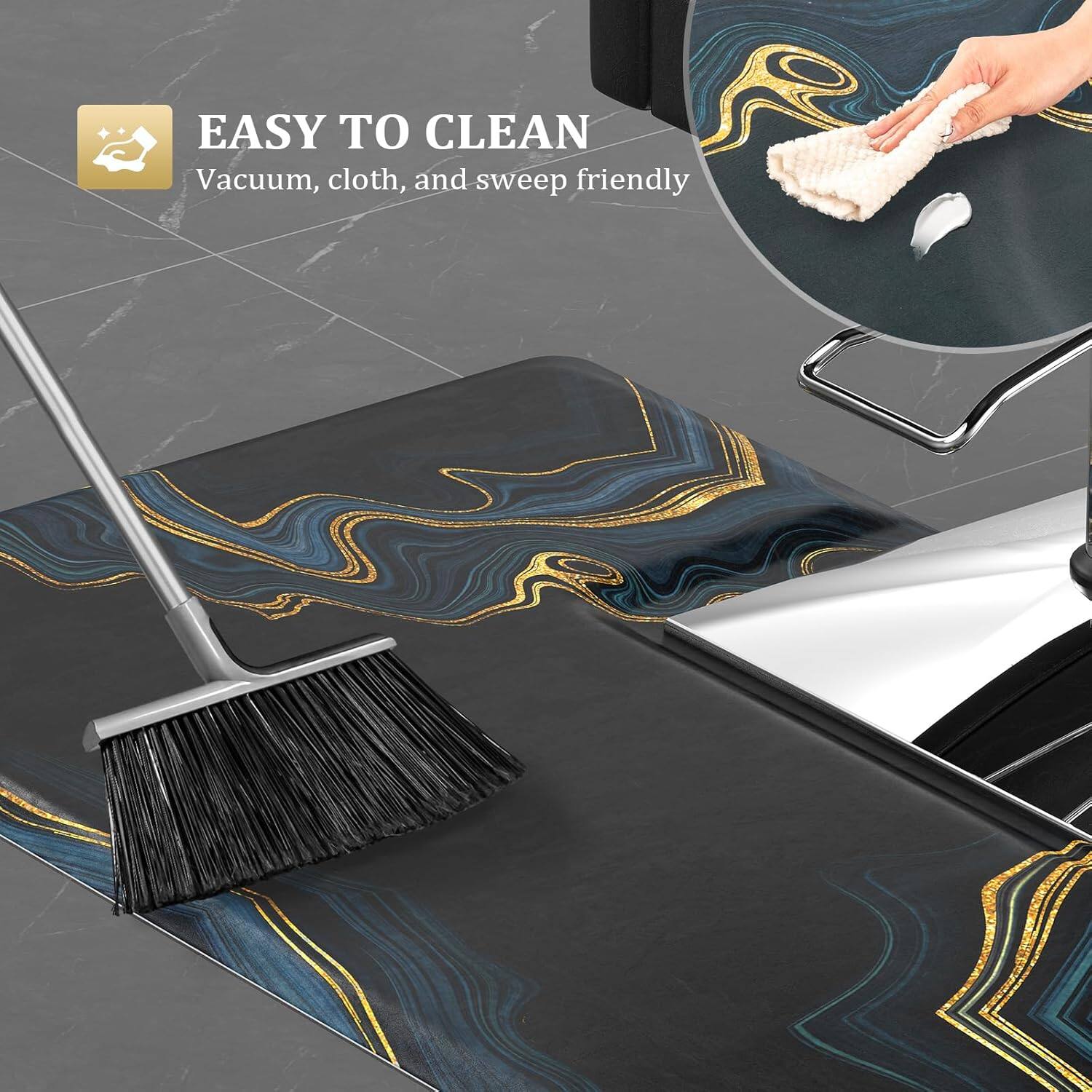 EASY TO CLEAN  
Vacuum, cloth, and sweep friendly