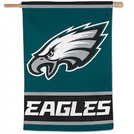 WinCraft - Philadelphia Eagles 28" x 40" Primary Logo Single-Sided Vertical Banner - Multicolor