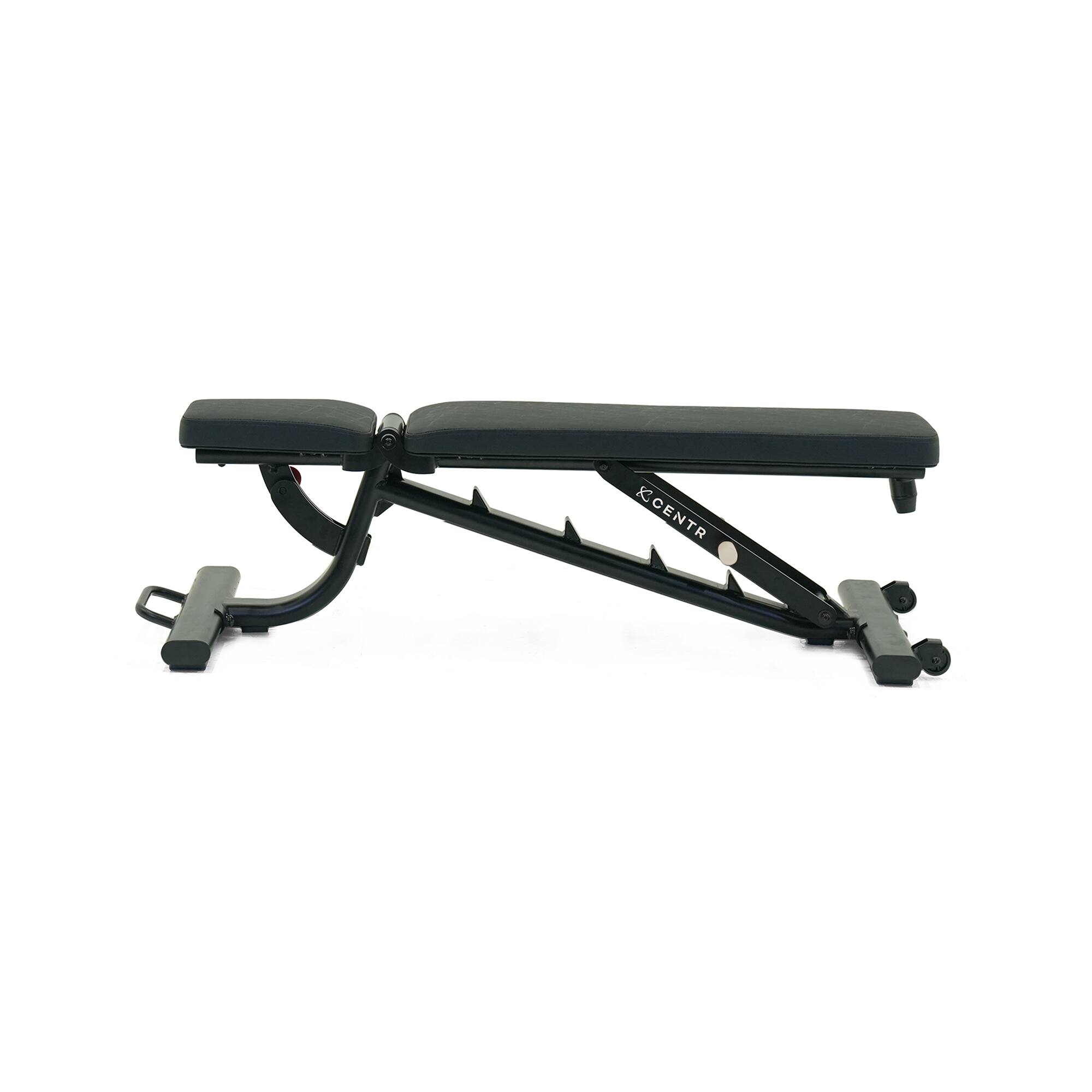 Angle. Centr - Centr Flat, Incline, Decline Workout Bench with 3-month Centr Membership - Black.