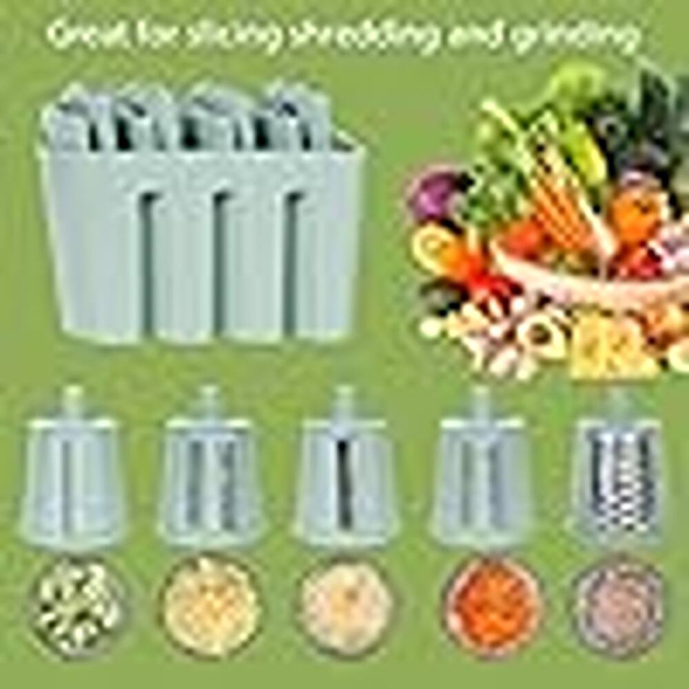 Great for slicing, shredding, and grating