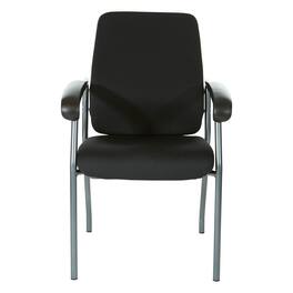 Office Star Products - Padded Visitor's Chair - Black