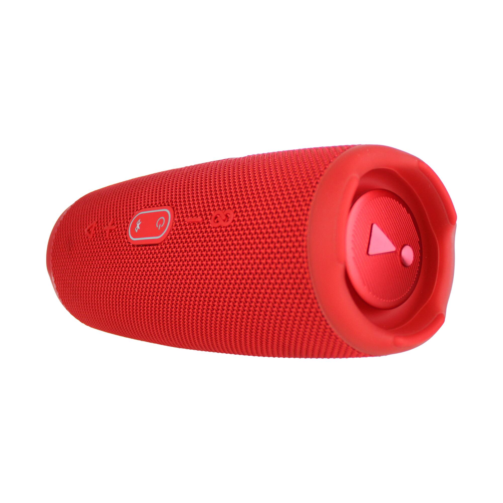 Back. JBL - JBL Charge 5 Portable Wireless Bluetooth Speaker with IP67 Waterproof with Case (Red) - Red.