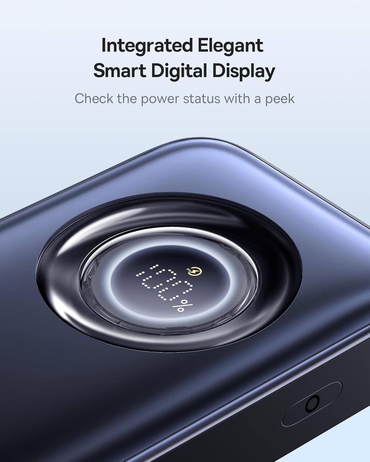 Integrated Elegant Smart Digital Display
Check the power status with a peek
E % O