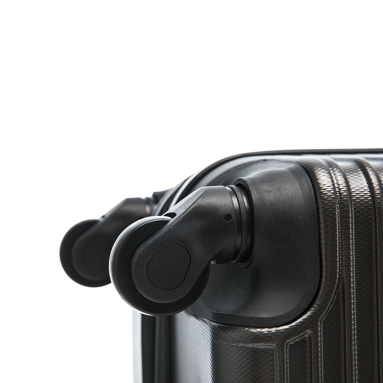 Alt View 4. InUSA - Resilience Lightweight Hardside Spinner Luggage 20" - Charcoal.