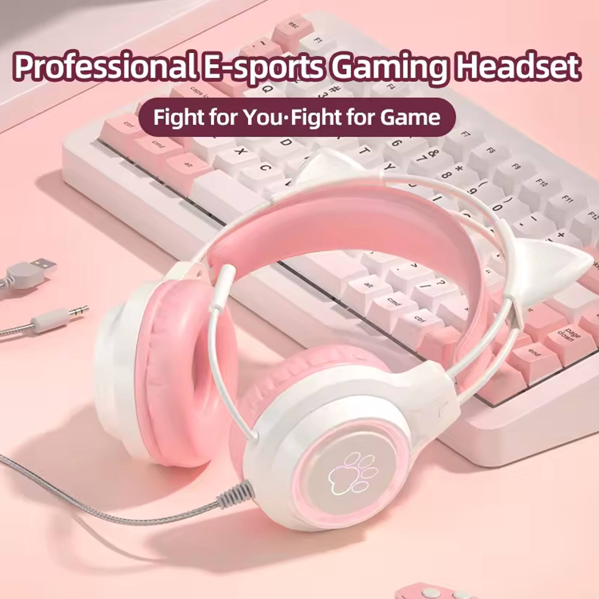 Professional E-sports Gaming Headset  
Fight for You - Fight for Game