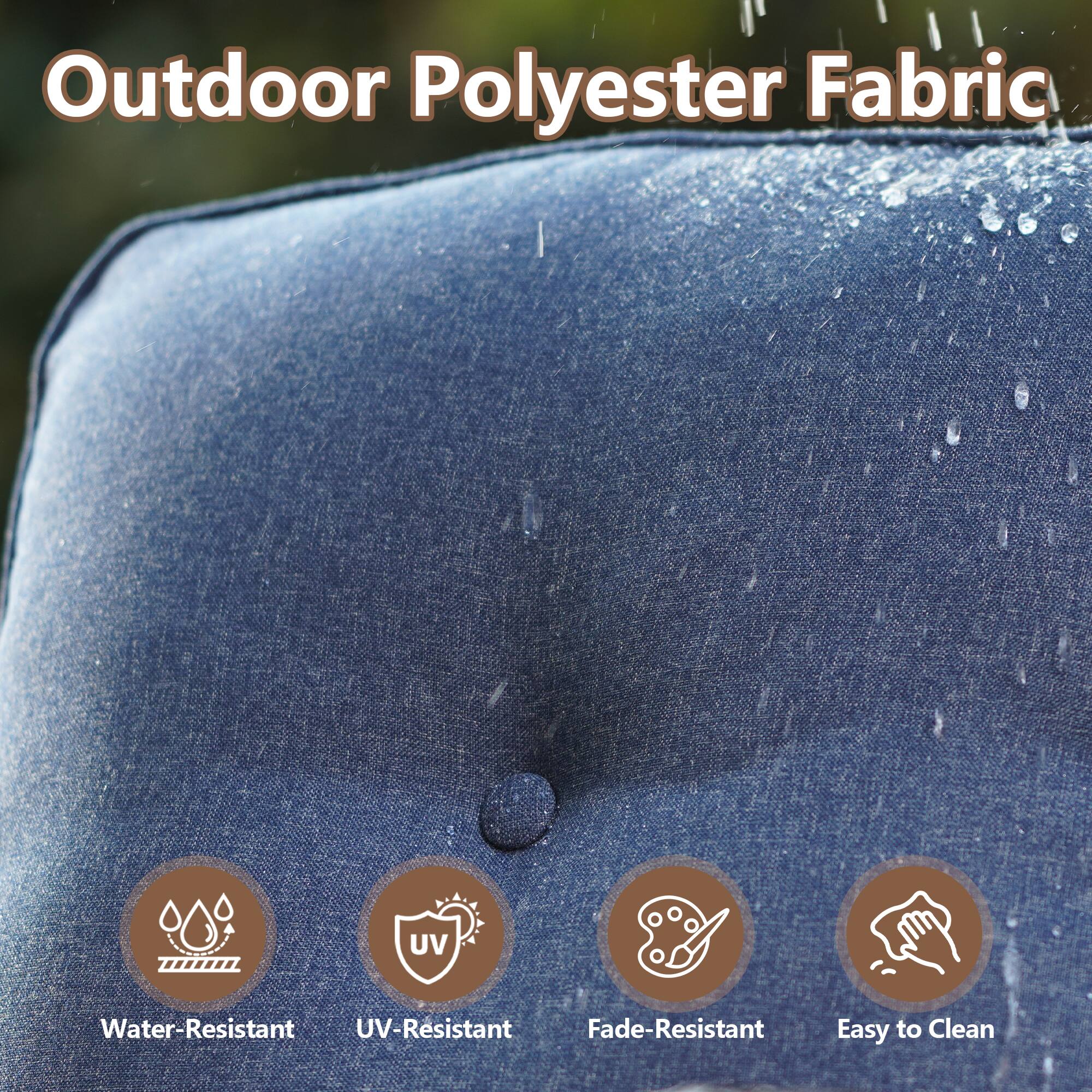 Outdoor Polyester Fabric

- Water-Resistant
- UV-Resistant
- Fade-Resistant
- Easy to Clean
