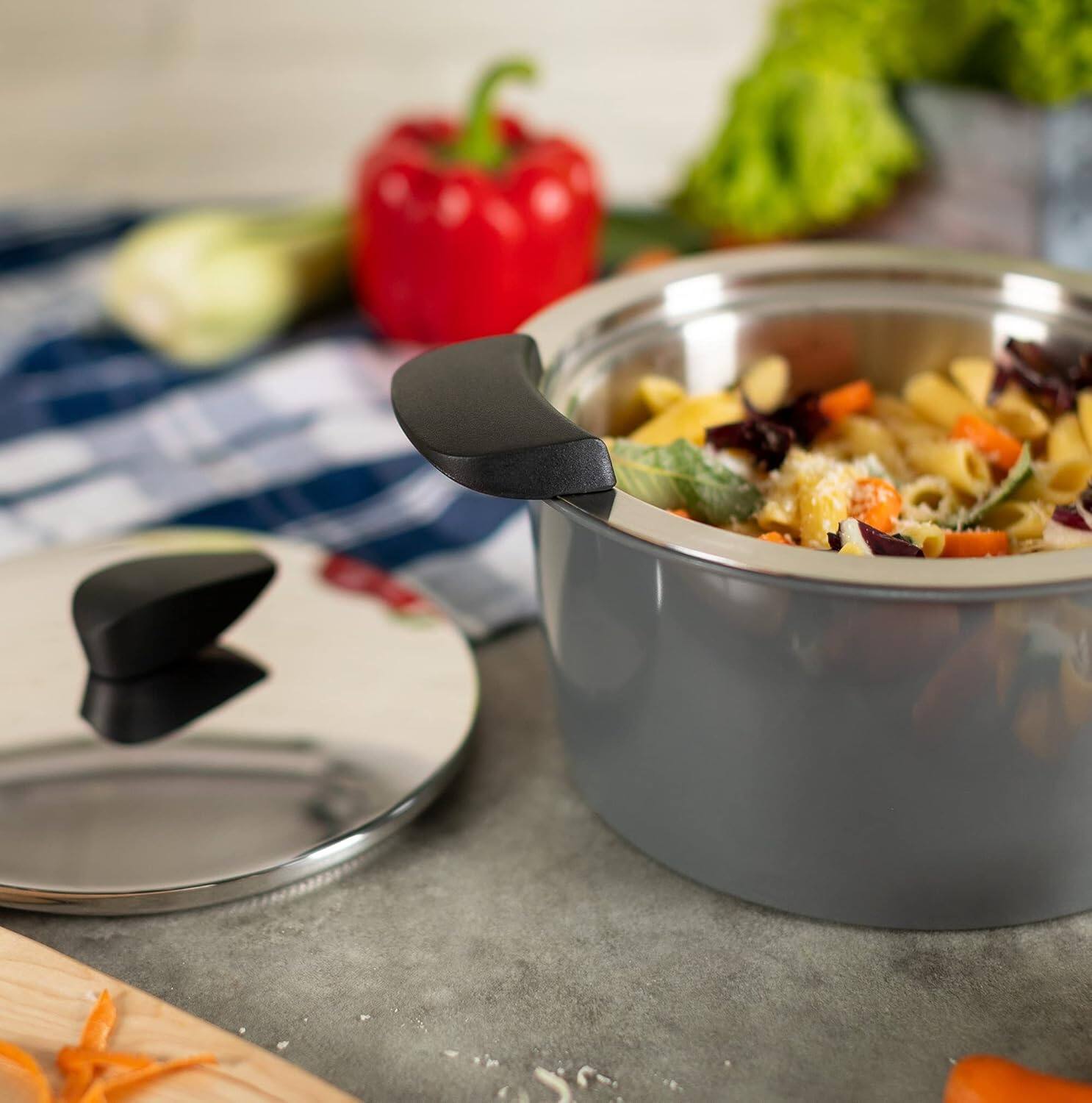 Alt View 2. Kuhn Rikon - Hotpan Stainless Steel Cooking Pot with Insulated Bowl, 3.2-Quart, Gray - Gray.
