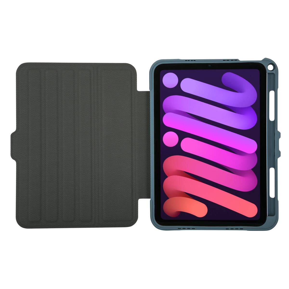 Alt View 14. Targus - Pro-Tek Antimicrobial Case for Apple iPad mini (A17 Pro) and Apple iPad mini (6th generation 2021) - China Blue.