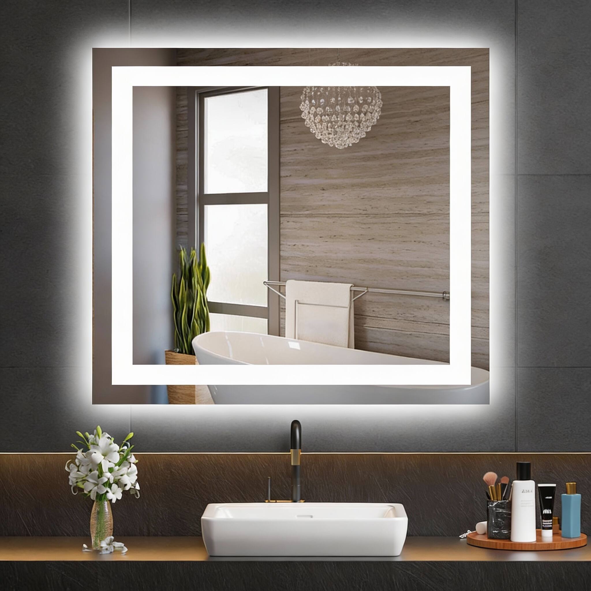 Led Bathroom Mirror (3 Light Modes) 28"L x 20"W