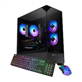 iBUYPOWER - Element SE Gaming Desktop PC - Intel Core i5 14400F, NVIDIA RTX 5050 8GB, 16GB DDR4 Non-RGB RAM, 1TB SSD_ESI5N5503 - Black