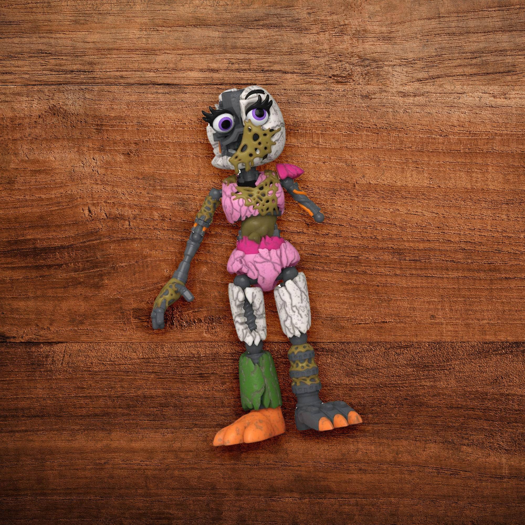 Alt View 2. Funko - Five Nights at Freddy's Security Breach 5 Inch Action Figure | Ruined Chica - Multi-Colored.