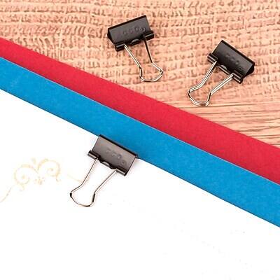 Alt View 4. ACCO - Mini Binder Clips, 0.25" Capacity, Black, 12 Clips/Pack (A7072010) - Black.