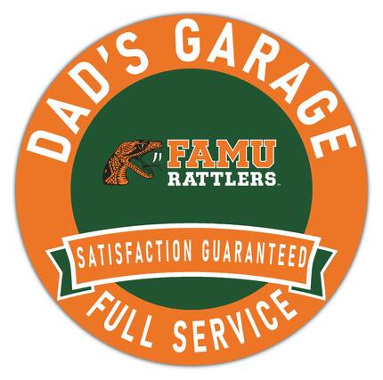 DAD'S GARAGE
FAMU RATTLLERS
SATISFACTION GUARANTEED
FULL SERVICE